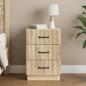 Preview: ARDEBO.de - Nachttisch Sonoma-Eiche 43 x 41 x 63,5 cm Holzwerkstoff