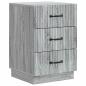 Preview: Nachttisch Graues Sonoma 43 x 41 x 63,5 cm Holzwerkstoff