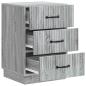 Preview: Nachttisch Graues Sonoma 43 x 41 x 63,5 cm Holzwerkstoff