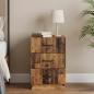 Preview: ARDEBO.de - Nachttisch Altholz 43 x 41 x 63,5 cm Holzwerkstoff