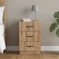 Preview: ARDEBO.de - Nachttisch Artisan-Eiche 43 x 41 x 63,5 cm Holzwerkstoff