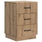 Preview: Nachttisch Artisan-Eiche 43 x 41 x 63,5 cm Holzwerkstoff