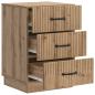 Preview: Nachttisch Artisan-Eiche 43 x 41 x 63,5 cm Holzwerkstoff