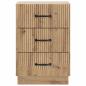 Preview: Nachttisch Artisan-Eiche 43 x 41 x 63,5 cm Holzwerkstoff