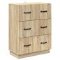 Preview: Schubladenschrank Sonoma-Eiche 66 x 34,5 x 87 cm Holzwerkstoff
