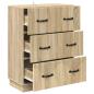 Preview: Schubladenschrank Sonoma-Eiche 66 x 34,5 x 87 cm Holzwerkstoff