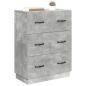 Preview: Schubladenschrank Betongrau 66 x 34,5 x 87 cm Holzwerkstoff