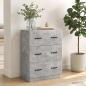 Preview: Schubladenschrank Betongrau 66 x 34,5 x 87 cm Holzwerkstoff