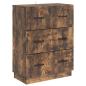 Preview: Schubladenschrank Geräucherte Eiche 66 x 34,5 x 87 cm