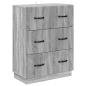 Preview: Schubladenschrank Graues Sonoma 66 x 34,5 x 87 cm Holzwerkstoff