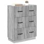 Preview: Schubladenschrank Graues Sonoma 66 x 34,5 x 87 cm Holzwerkstoff