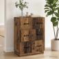 Preview: ARDEBO.de - Schubladenschrank Altholz 66 x 34,5 x 87 cm Holzwerkstoff