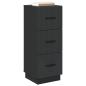 Preview: Schubladenschrank 33 x 34,5 x 87 cm Holzwerkstoff Schwarz