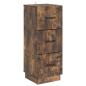 Preview: Schubladenschrank 33 x 34,5 x 87 cm Holzwerkstoff R?uchereiche