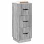 Preview: Schubladenschrank 33 x 34,5 x 87 cm Holzwerkstoff Sonoma-Grau