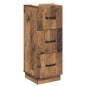 Preview: Schubladenschrank 33 x 34,5 x 87 cm Holzwerkstoff Altholz