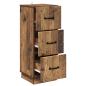 Preview: Schubladenschrank 33 x 34,5 x 87 cm Holzwerkstoff Altholz