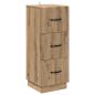 Preview: Schubladenschrank 33 x 34,5 x 87 cm Holzwerkstoff Artisan-Eiche