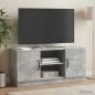 Preview: ARDEBO.de - TV-Schränk 102 x 34,5 x 47 cm Betongrau Holzwerkstoff