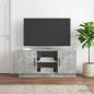 Preview: TV-Schränk 102 x 34,5 x 47 cm Betongrau Holzwerkstoff