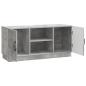 Preview: TV-Schränk 102 x 34,5 x 47 cm Betongrau Holzwerkstoff