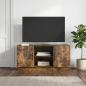 Preview: ARDEBO.de - TV-Schränk 102 x 34,5 x 47 cm Räuchereiche Holzwerkstoff