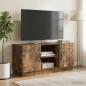 Preview: TV-Schränk 102 x 34,5 x 47 cm Räuchereiche Holzwerkstoff