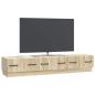 Preview: TV-Schränk Sonoma-Eiche 147 x 34,5 x 27 cm Holzwerkstoff