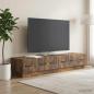 Preview: ARDEBO.de - TV-Schränk Geräucherte Eiche 147 x 34,5 x 27 cm Holzwerkstoff