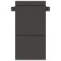 Preview: Klappsofa Bett Dunkelgrau 100 x 80 x 60 cm Stoff