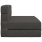 Preview: Klappsofa Bett Dunkelgrau 100 x 80 x 60 cm Stoff