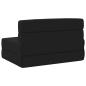 Preview: Klappsofa Bett Schwarz 100 x 80 x 60 cm Stoff