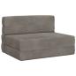 Preview: Klappsofa Bett Hellgrau 100 x 80 x 60 cm Stoff