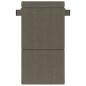 Preview: Klappsofa Bett Hellgrau 100 x 80 x 60 cm Stoff