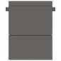 Preview: Klappsofa Bett Hellgrau 152 x 86,5 x 60 cm Stoff