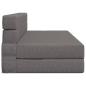 Preview: Klappsofa Bett Hellgrau 152 x 86,5 x 60 cm Stoff