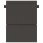Preview: Klappsofa Bett Dunkelgrau 152 x 86,5 x 60 cm Stoff