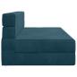 Preview: Klappsofa Bett Blau 152 x 86,5 x 60 cm Stoff