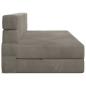 Preview: Klappsofa Bett Hellgrau 152 x 86,5 x 60 cm Stoff