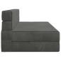 Preview: Klappsofa Bett Dunkelgrau 152 x 86,5 x 60 cm Stoff