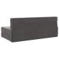 Preview: Klappsofa Bett Dunkelgrau 152 x 86,5 x 60 cm Stoff