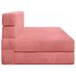 Preview: Klappsofa Bett Rosa 203 x 152 x 15 cm Samt