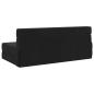 Preview: Klappsofa Bett Schwarz 152 x 86,5 x 60 cm Stoff