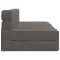 Preview: Klappsofa Bett Hellgrau 152 x 86,5 x 60 cm Stoff