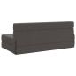 Preview: Klappsofa Bett Dunkelgrau 152 x 86,5 x 60 cm Stoff