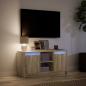 Preview: TV-Schrank mit LED-Beleuchtung Sonoma-Eiche 100x34x50 cm