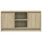 Preview: TV-Schrank mit LED-Beleuchtung Sonoma-Eiche 100x34x50 cm