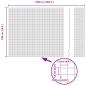 Preview: Zaun mit Pfosten Grau