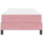 Preview: Boxspringbett mit Matratze Rosa 80 x 210 cm Stoff