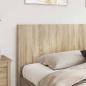 Preview: Bettgestell mit Stauraum und Kopfteil Sonoma-Eiche 200 x 200 cm